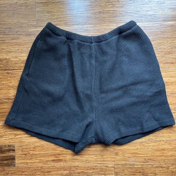 Na Nin Chloe Knit Ribbed Shorts Faded Black Sz Medium NWT - Picture 9 of 10